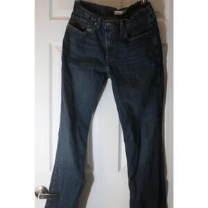 Levi Strauss Signature Straight Leg Jeans Dark Blue Denim W34 L34
